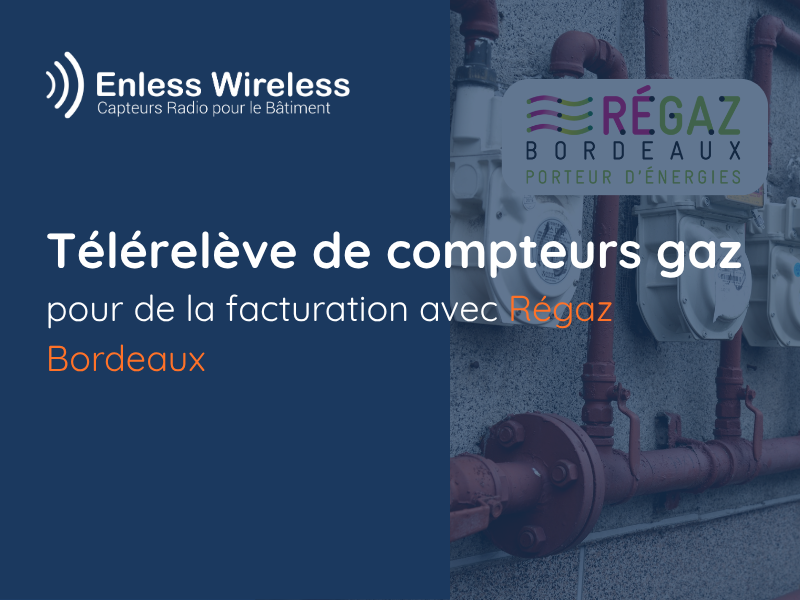 Télérelève de compteurs gaz pour de la facturation avec Régaz Bordeaux